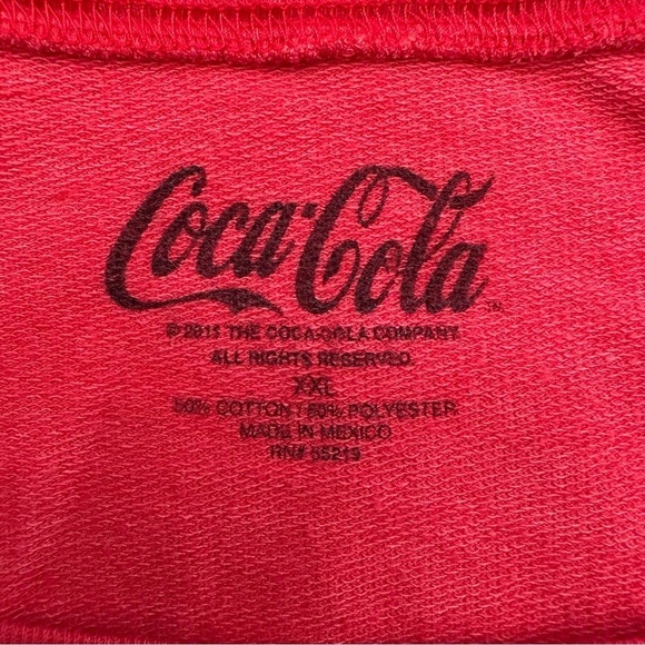 Coca Cola Heart Red Long Sleeves Crop Tee, Size XXL - Picture 9 of 12
